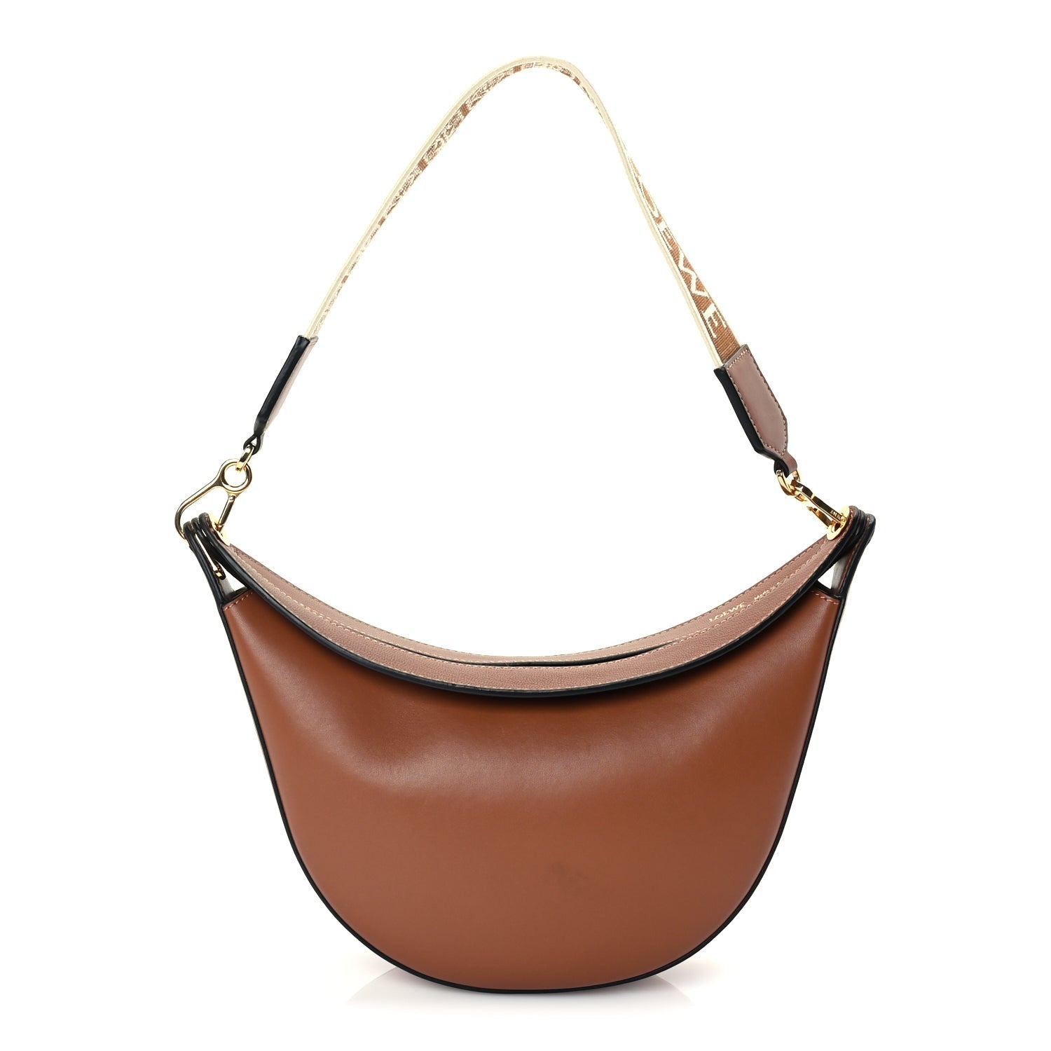 Loewe Satin Calfskin Jacquard Luna Bag Pecan 1 of 8