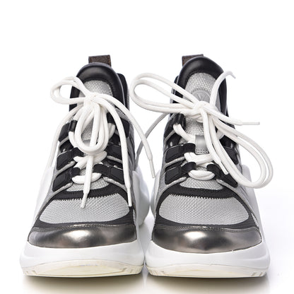Louis Vuitton Calfskin Technical Nylon LV Archlight Sneaker 36.5 White 2 of 14