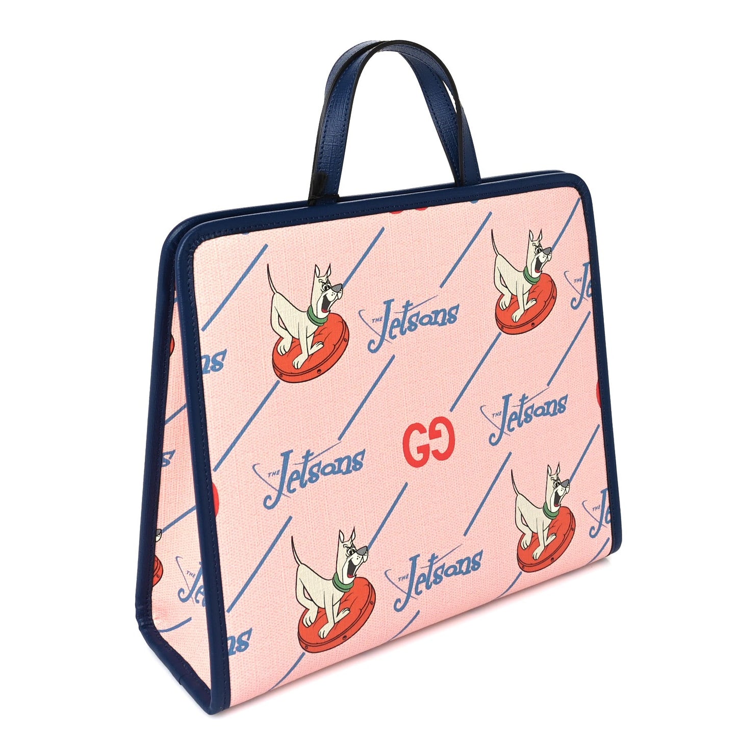 Coated Canvas Interlocking G The Jetsons Childrens Tote  Pink Multicolor