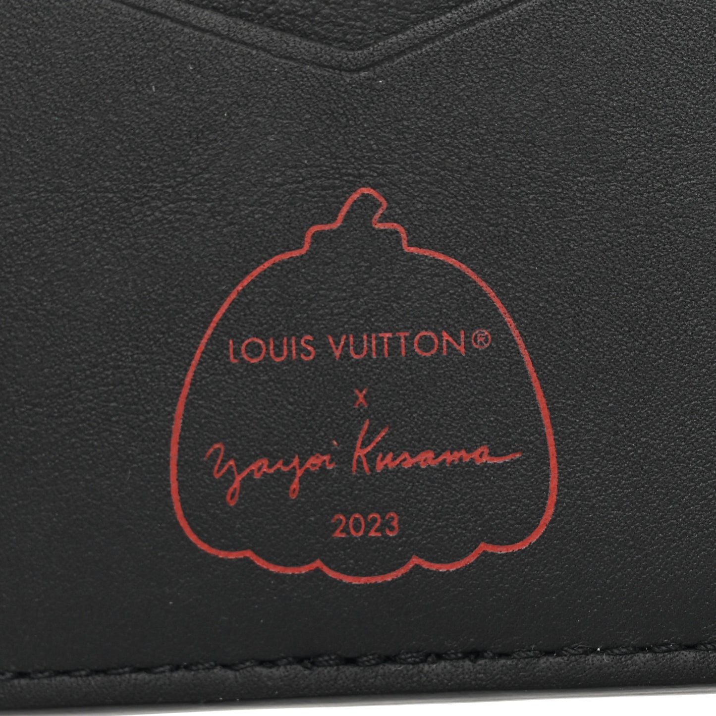 LV X YK Empreinte Pocket Organizer Black Red