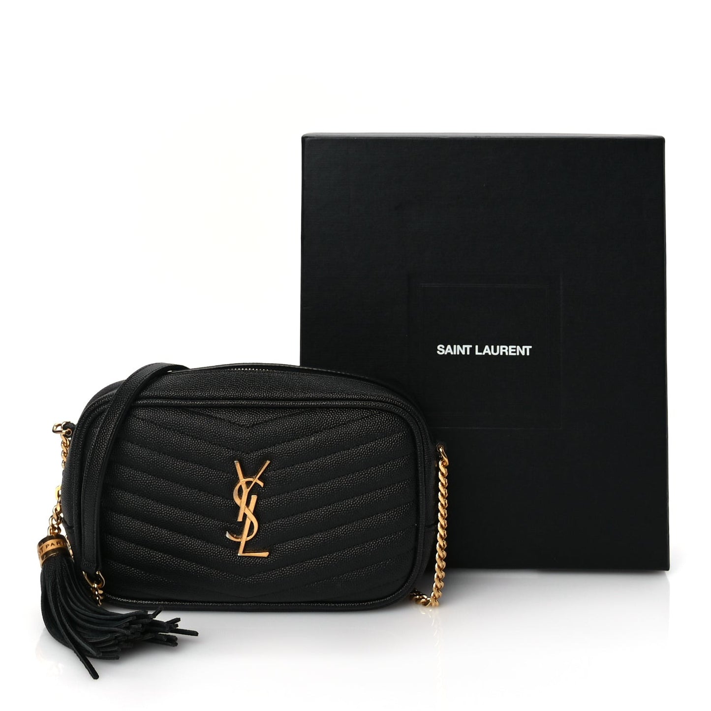 Grain De Poudre Matelasse Monogram Mini Lou Camera Bag Black