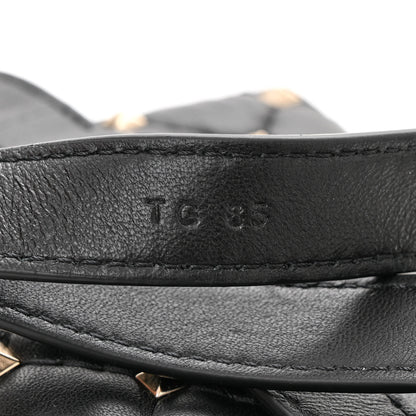 Valentino Garavani Lambskin Rockstud Spike Belt Bag 85 Black 7 of 10