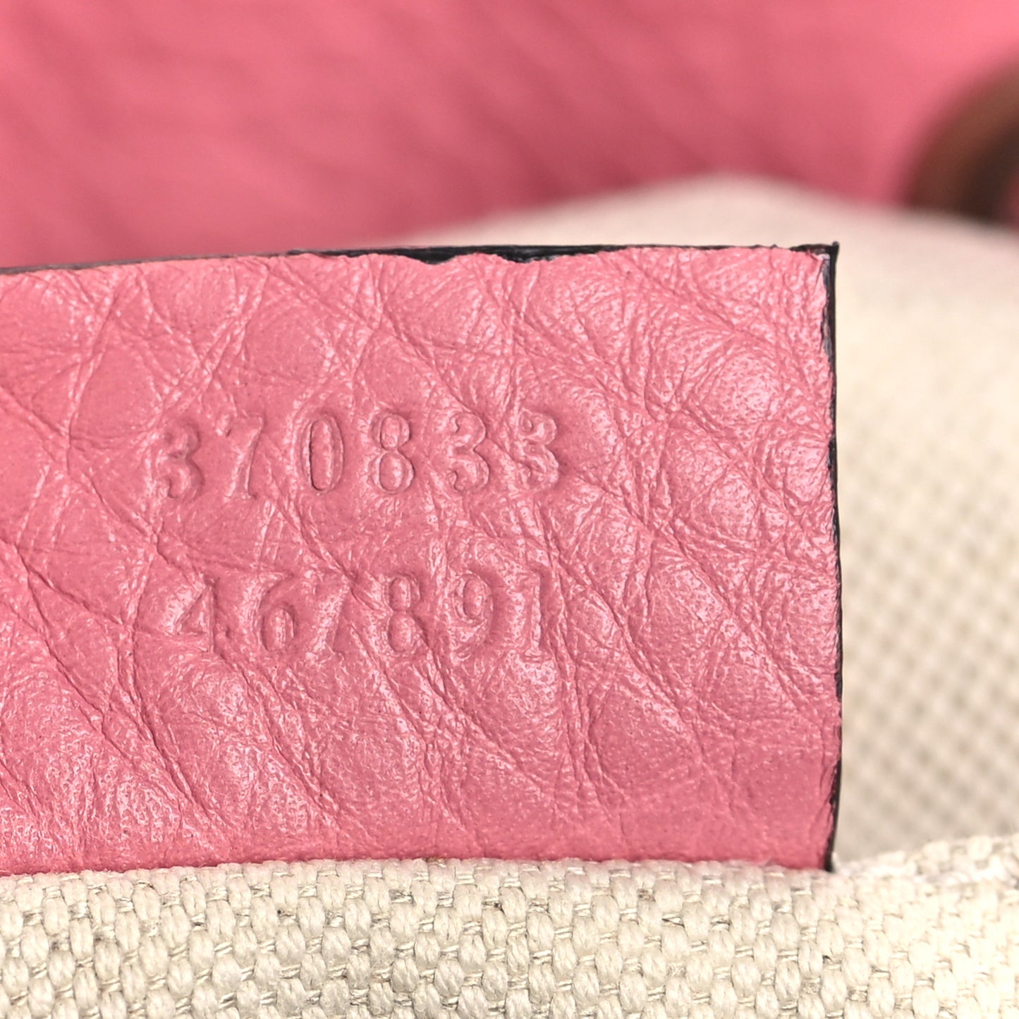 Cellarius Calfskin Medium Bamboo Backpack Glossy Pink