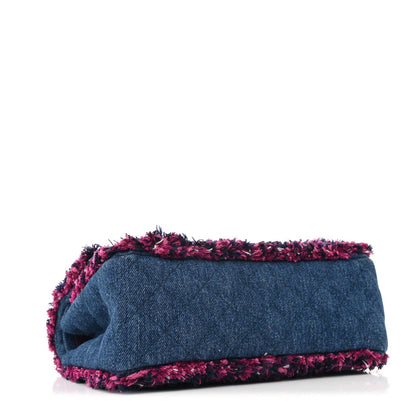 Chanel Denim Tweed 2.55 Reissue 225 Flap Blue Dark Pink 4 of 7