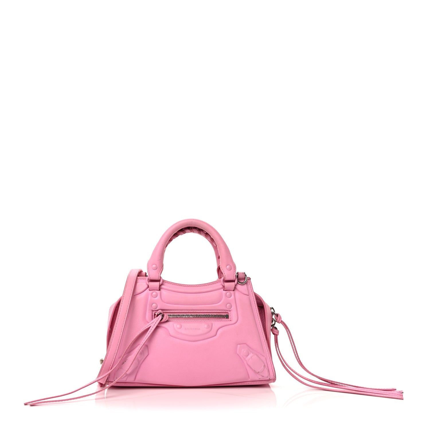 Balenciaga Cake Calfskin Tonal Hardware Mini Neo Classic City  Rose 1 of 8