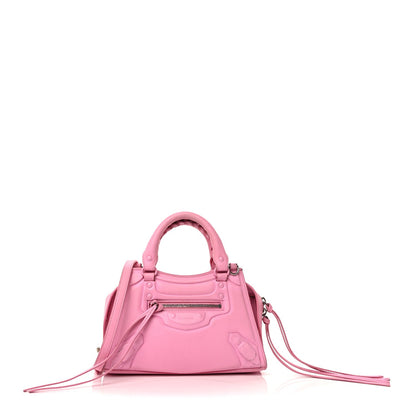 Balenciaga Cake Calfskin Tonal Hardware Mini Neo Classic City  Rose 1 of 8