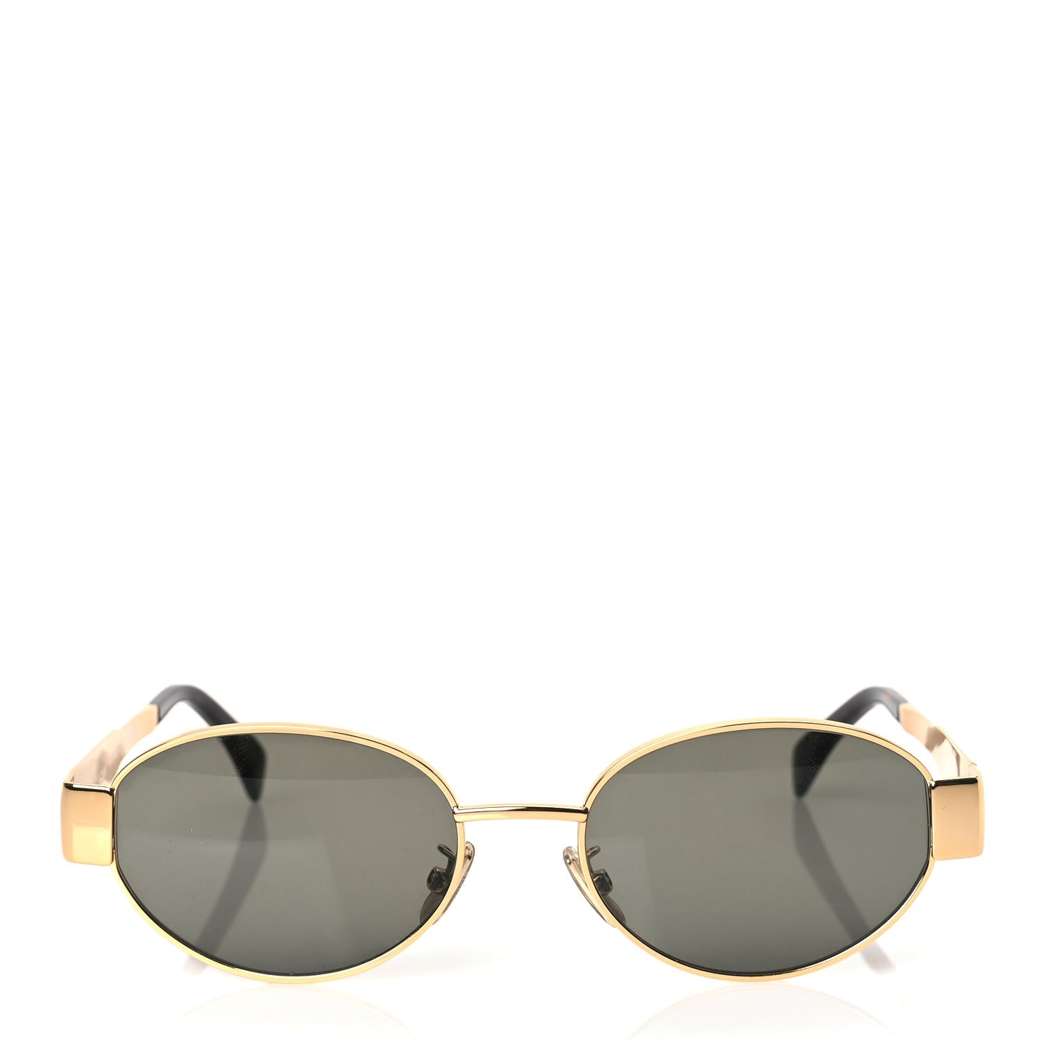 Celine Metal Triomphe 01 Sunglasses CL40235U Gold Green 2 of 7