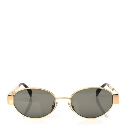 Celine Metal Triomphe 01 Sunglasses CL40235U Gold Green 2 of 7