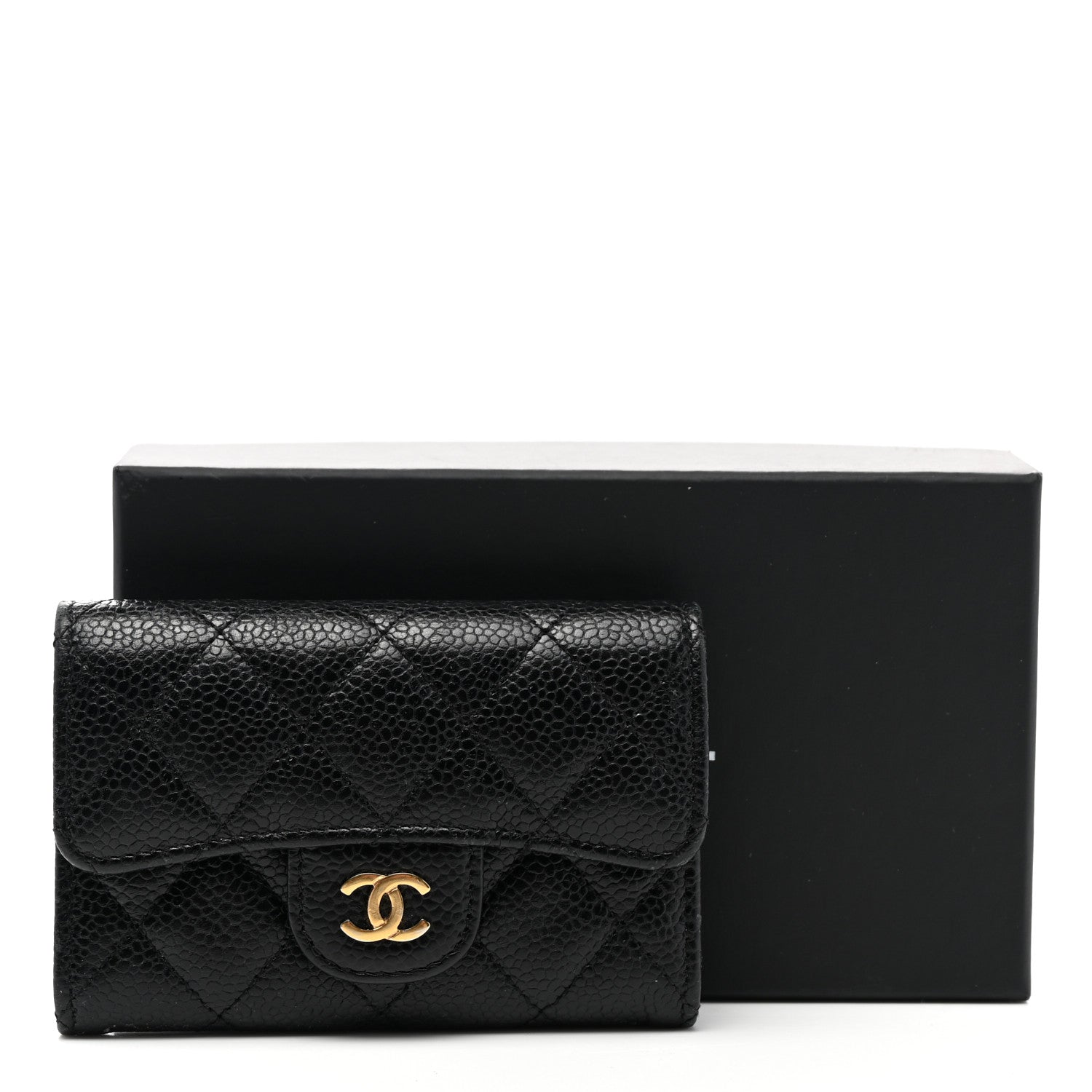 Chanel Caviar Quilted Flap Card Holder Black 9 of 9