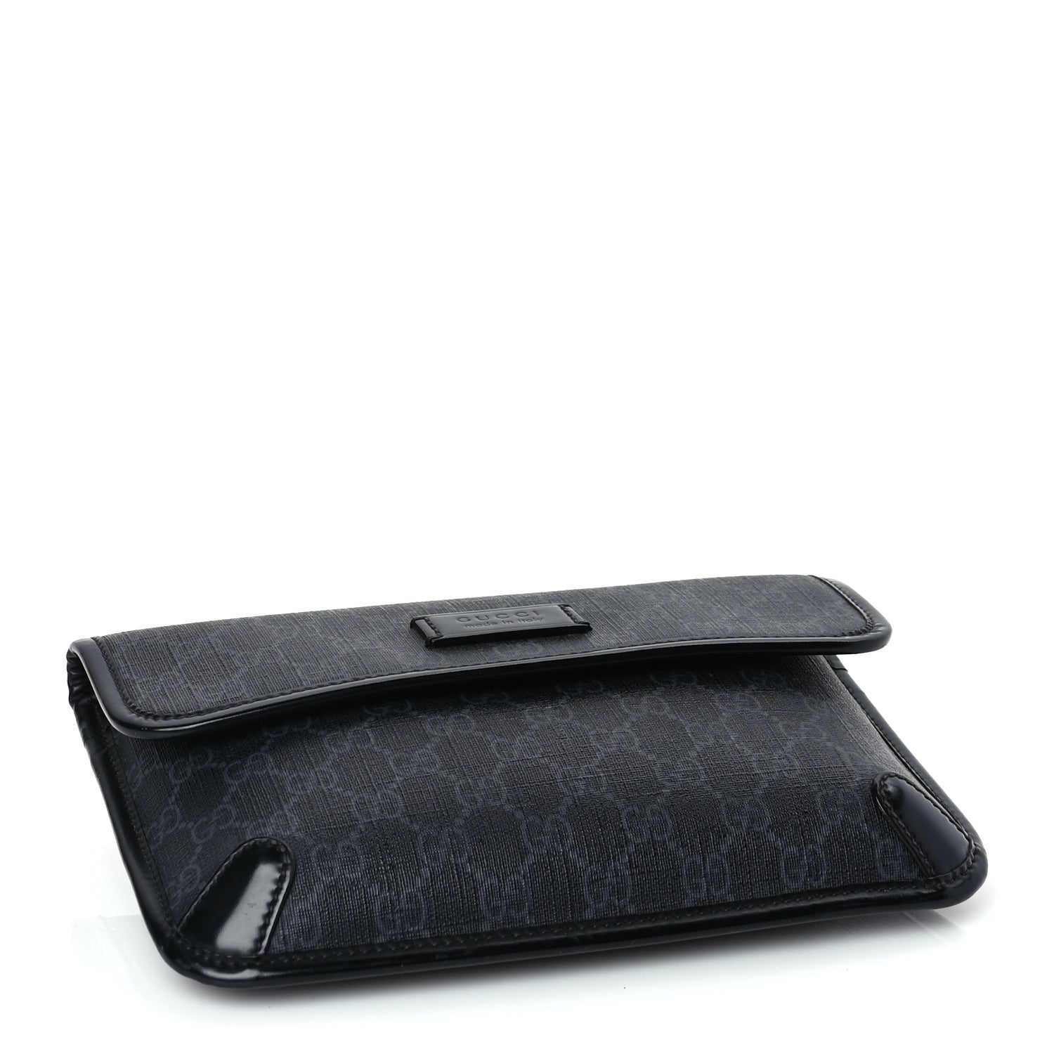 Gucci GG Supreme Monogram Web Slim Belt Bag Black Grey 3 of 9