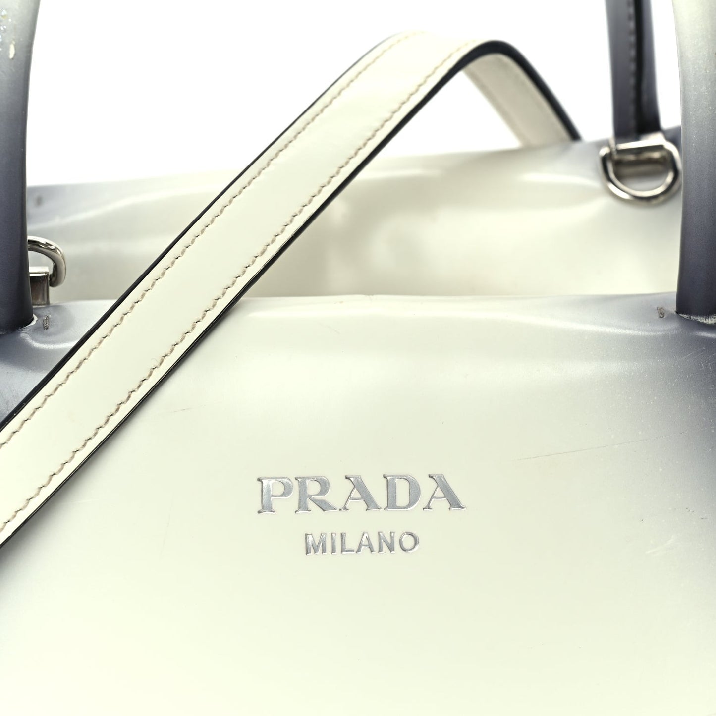 Spazzolato Small Supernova Handbag White Sfumato