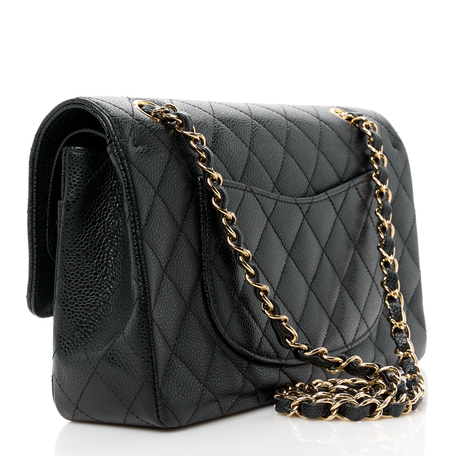 Chanel Caviar Quilted Medium Double Flap Black 3 of 11