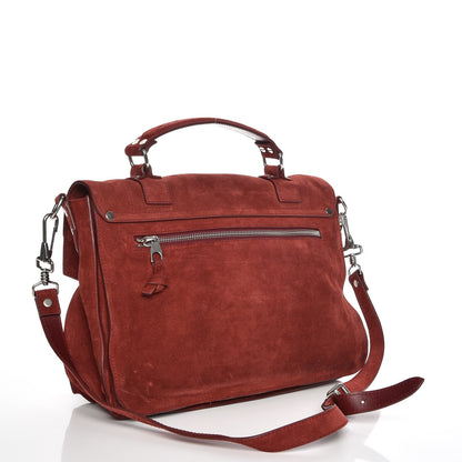 Proenza Schouler Suede Medium PS1 Satchel Midnight Plum 4 of 9