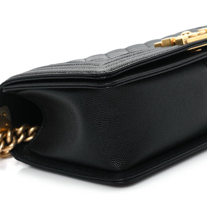 Chanel Caviar Quilted Medium Boy Flap Black 9 of 11