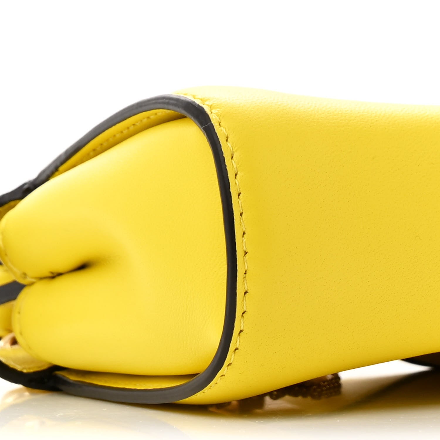 Fendi Nappa Nano Peekaboo Satchel Limone 10 of 12