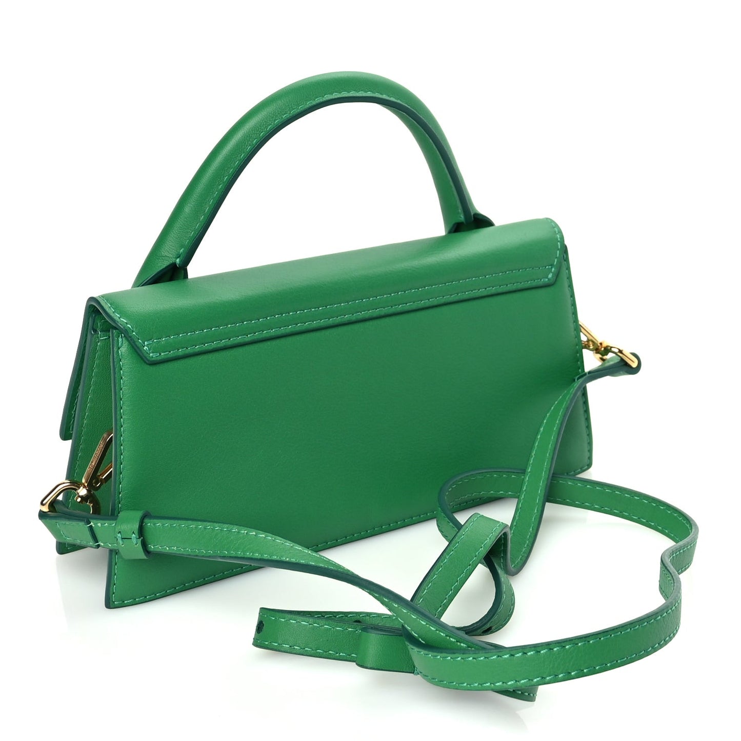 Smooth Calfskin Le Chiquito Long Green
