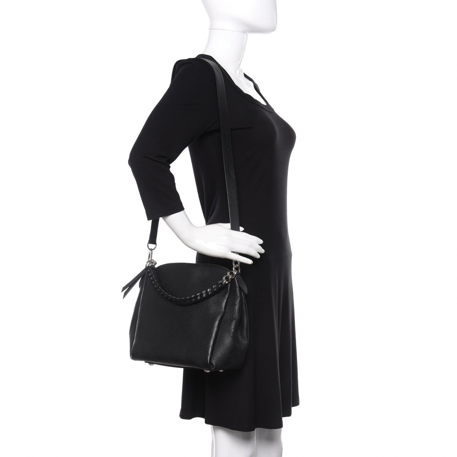 Louis Vuitton Mahina Babylone Chain BB Black 2 of 10