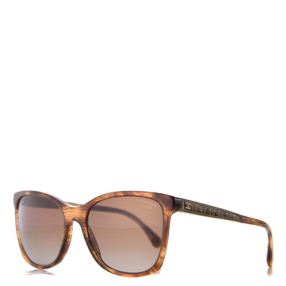 Chanel Tweed CC Polarized Sunglasses 5348 Tortoise 10 of 18