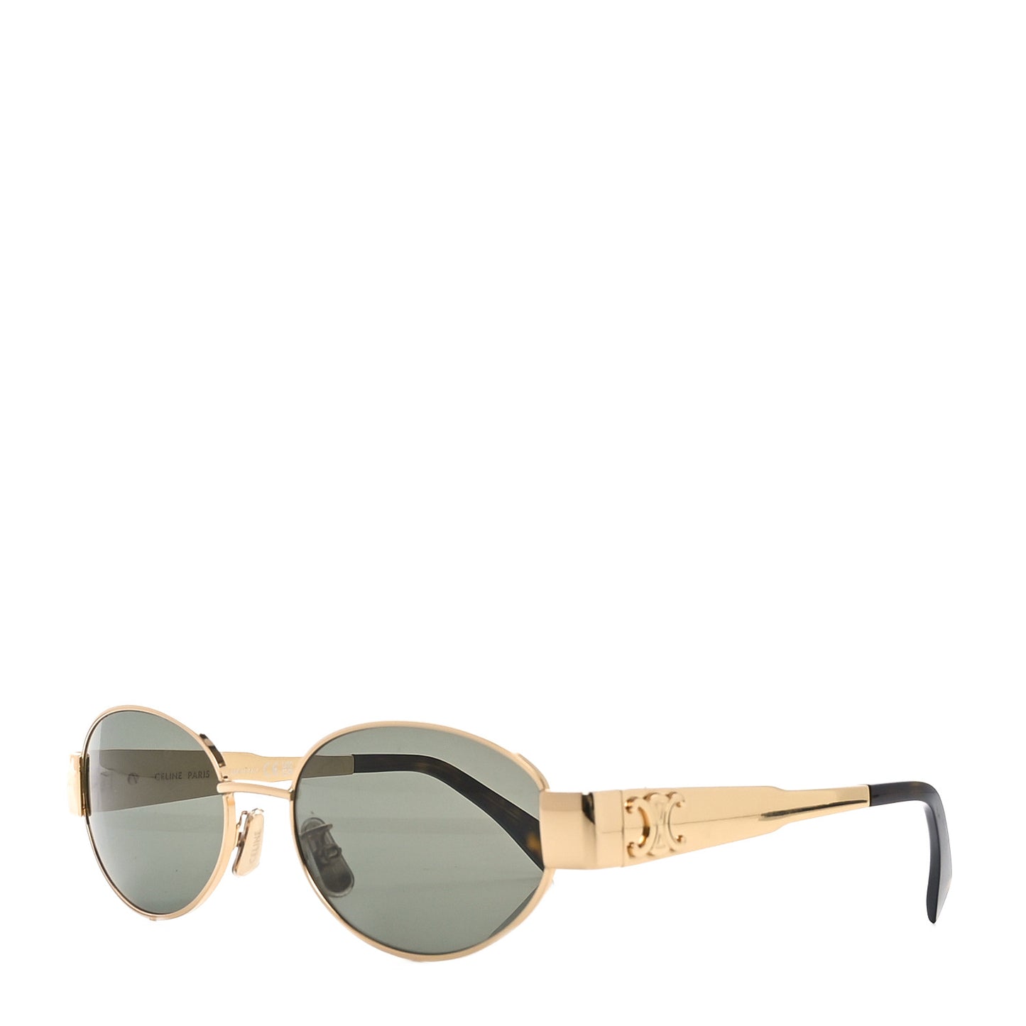 Metal Triomphe 01 Sunglasses CL40235U Gold Green