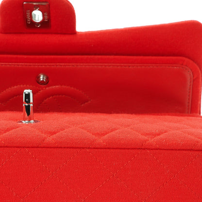 Chanel Jersey Quilted Medium Double Flap Red 8 of 9