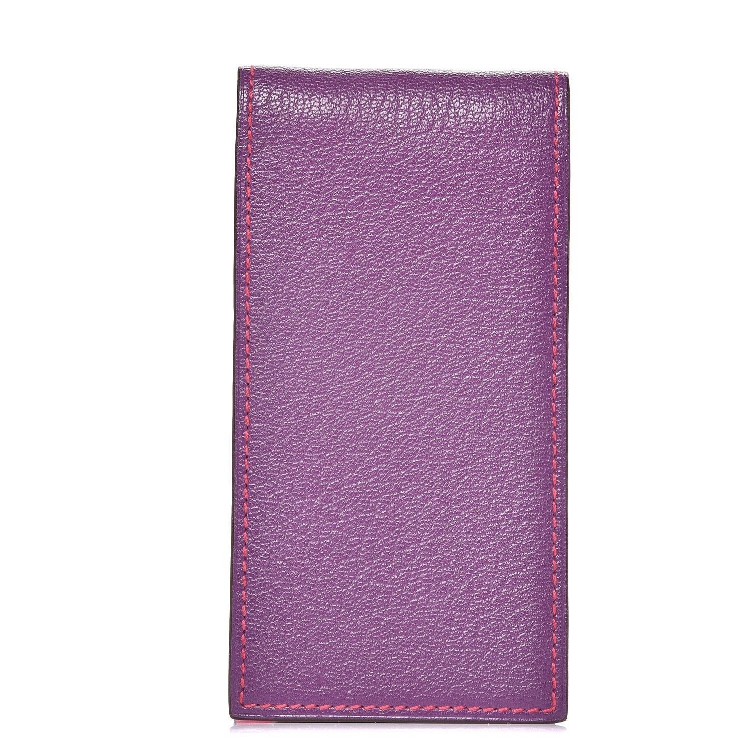 Hermes Chevre Mysore Bi Color Notepad Violet Rose Tyrien 1 of 8