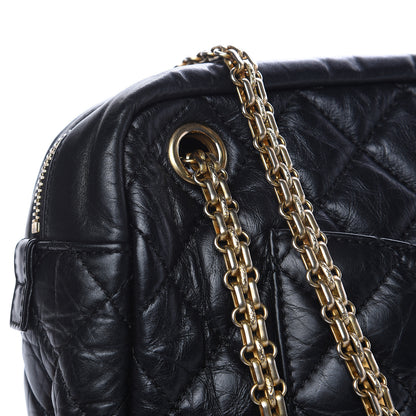 Chanel Aged Calfskin Quilted Medium Reissue Camera Case Black 9 of 13