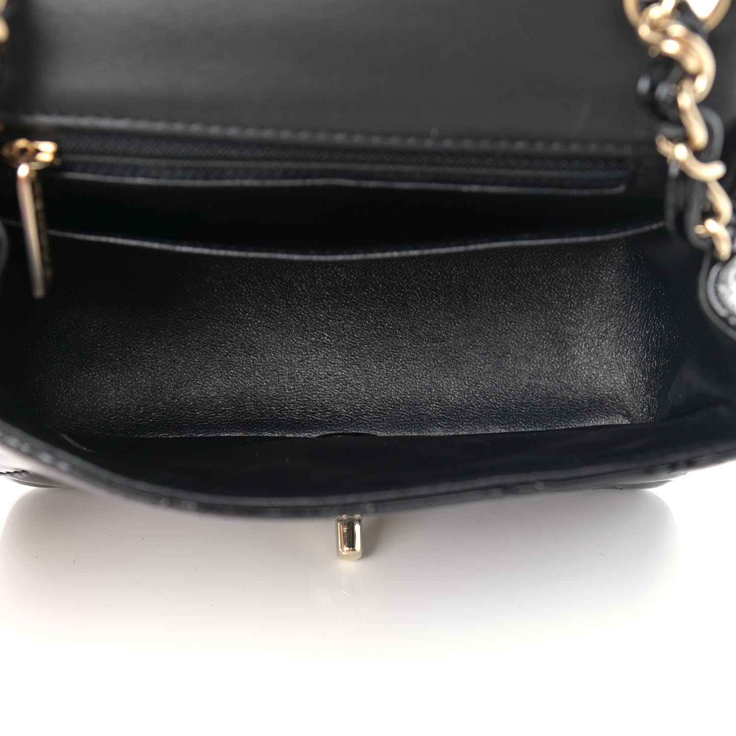 Chanel Patent Calfskin Quilted Mini Square Flap Black 5 of 9