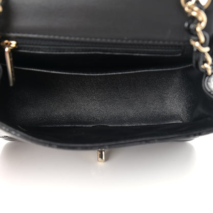 Chanel Patent Calfskin Quilted Mini Square Flap Black 5 of 9