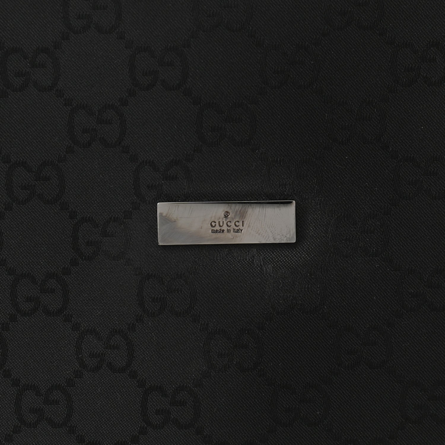 Gucci Nylon Monogram Executive Bag Black 11 of 11