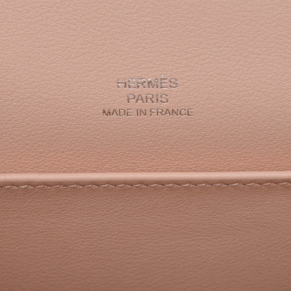 Hermes Swift Kelly Pochette Clutch Rose Eglantine 10 of 23