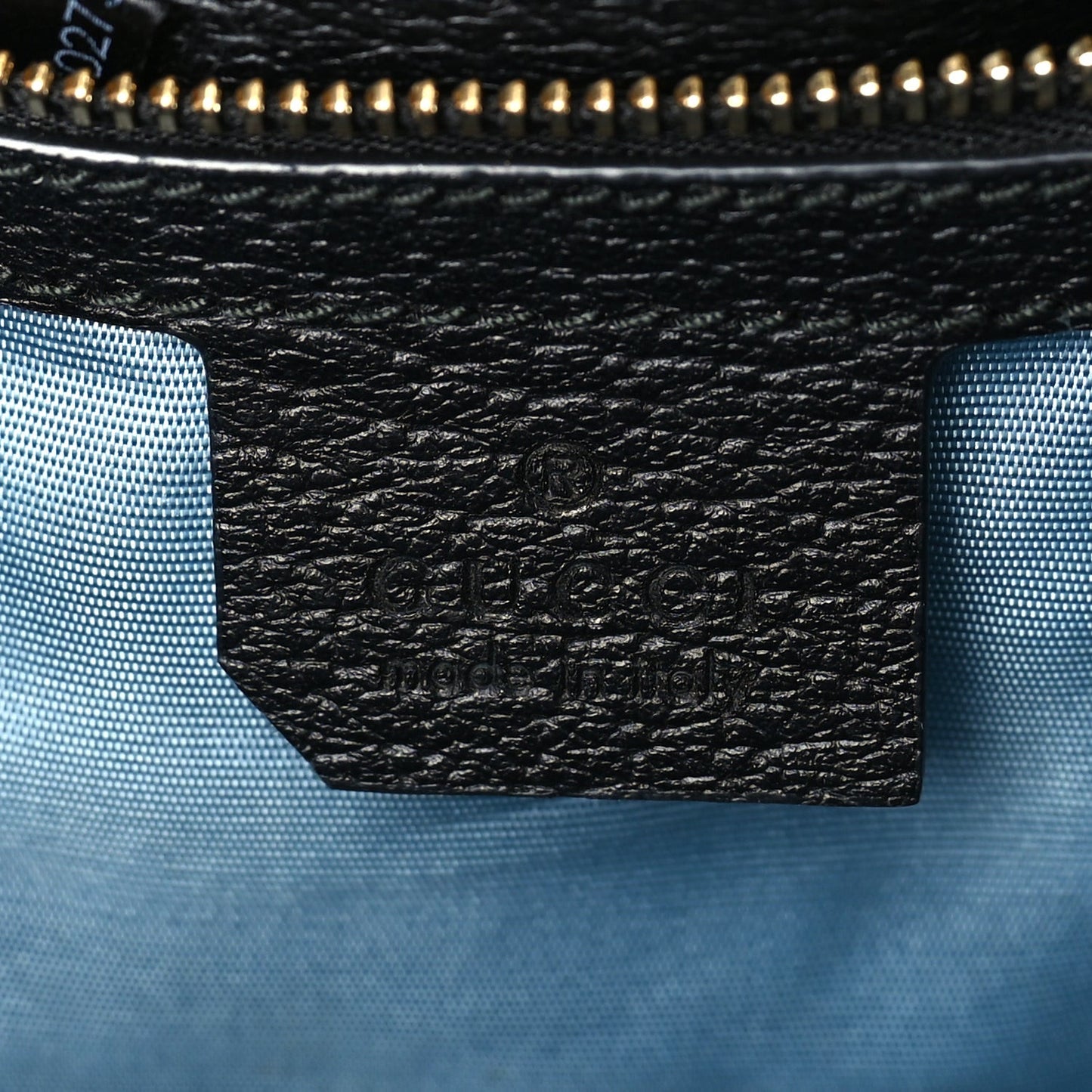 Textured Calfskin Bee Star Print Small Sylvie Shoulder Bag Black