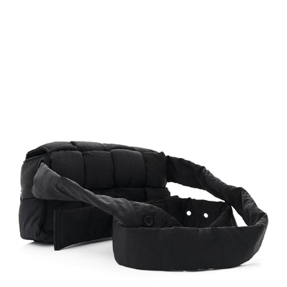 Bottega Veneta Nylon Intrecciato Padded Tech Mini Cassette Belt Bag Black 3 of 7