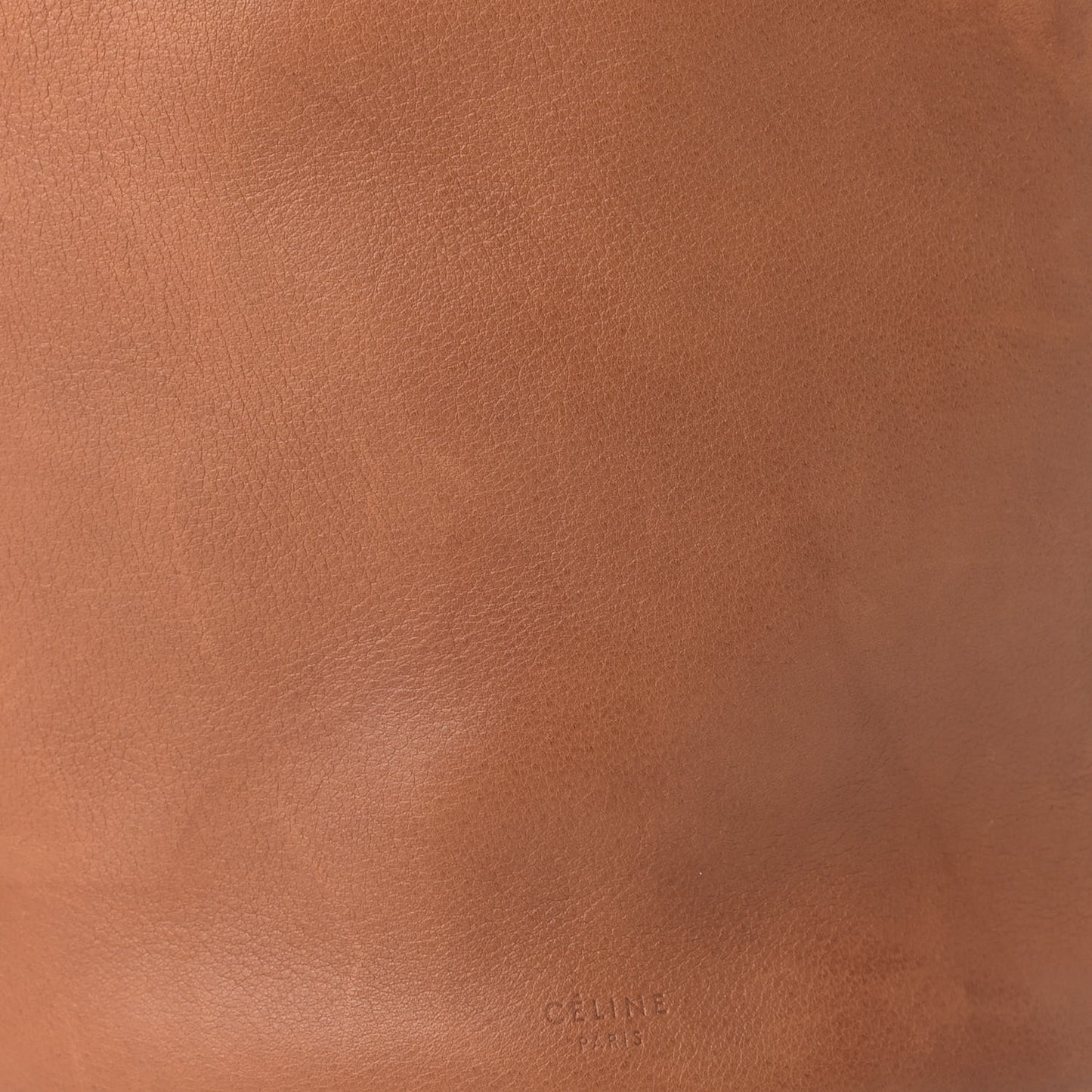 Smooth Calfskin Big Bucket Bag Tan