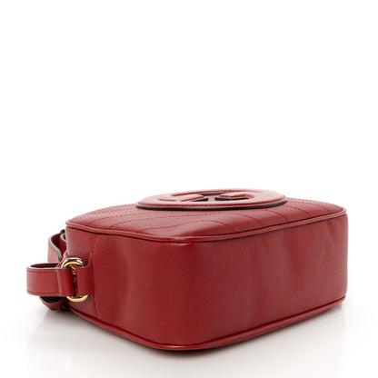 Gucci Sakai Be Green Calfskin Diagonal Stitched Small Blondie Shoulder Bag Rosso 4 of 7