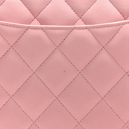 Chanel Lambskin Quilted Jumbo Double Flap Light Pink 12 of 12