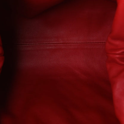 Bottega Veneta Nappa Maxi Intrecciato The Pouch Oversized Clutch Bright Red 5 of 9