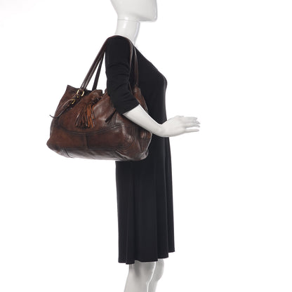 Prada Cervo Antik Drawstring Shopping Bag Bruciato 2 of 14