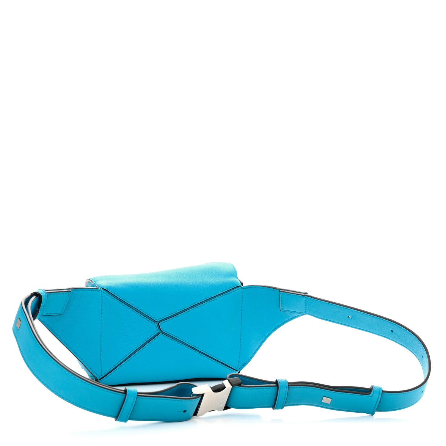 Loewe Calfskin Mini Puzzle Bumbag Cyan 3 of 9