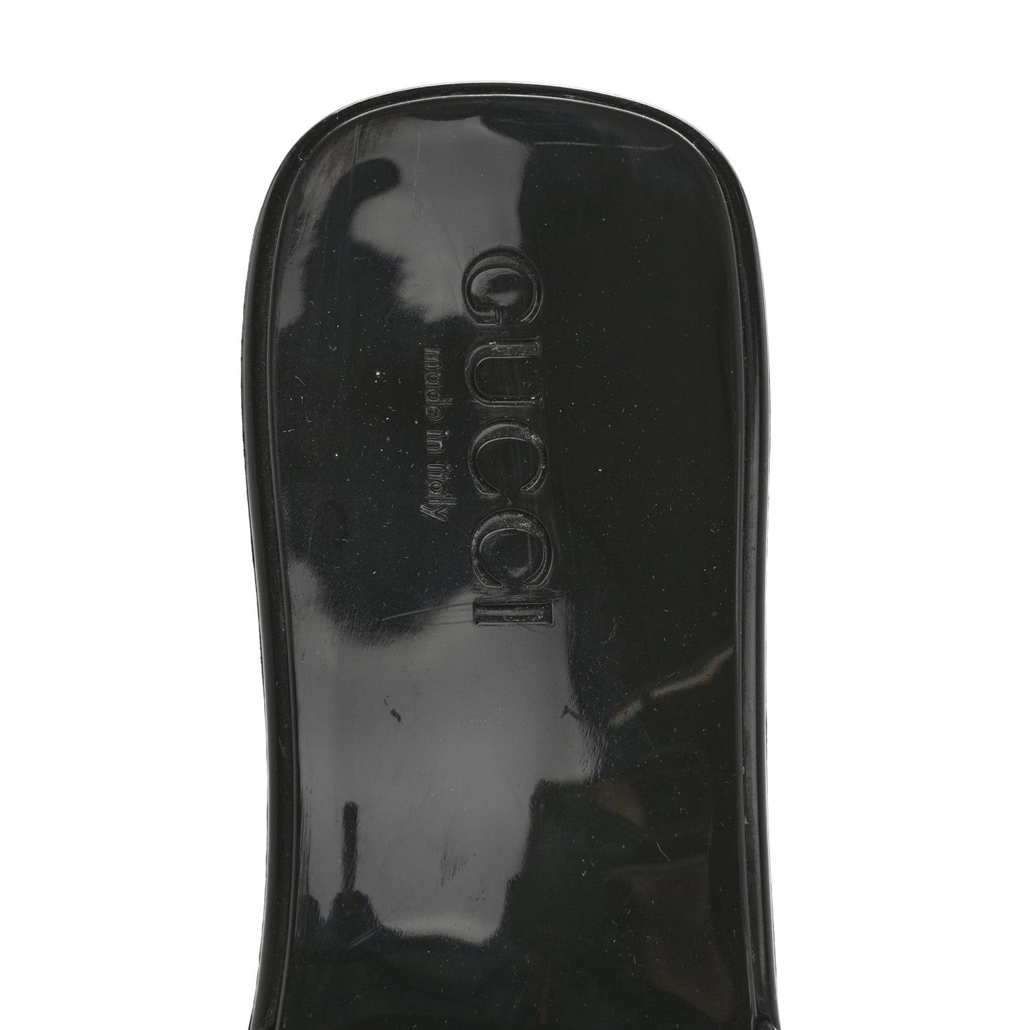 Rubber Logo Womens Platform 20/60mm Slide Sandals 35 Black