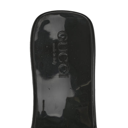 Gucci Rubber Logo Womens Platform 20/60mm Slide Sandals 35 Black 7 of 7