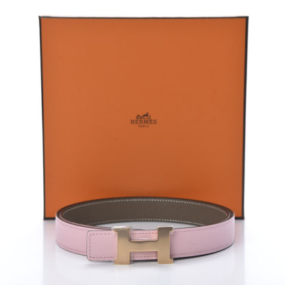 Hermes Epsom Swift 24mm Constance H Belt 85 Rose Sakura Etoupe 7 of 7