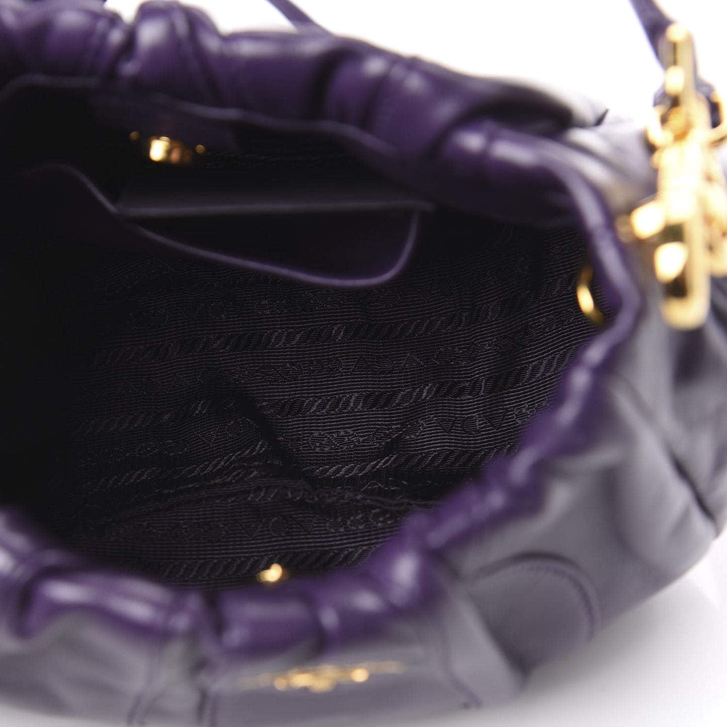 Nappa Stripes Hobo Viola