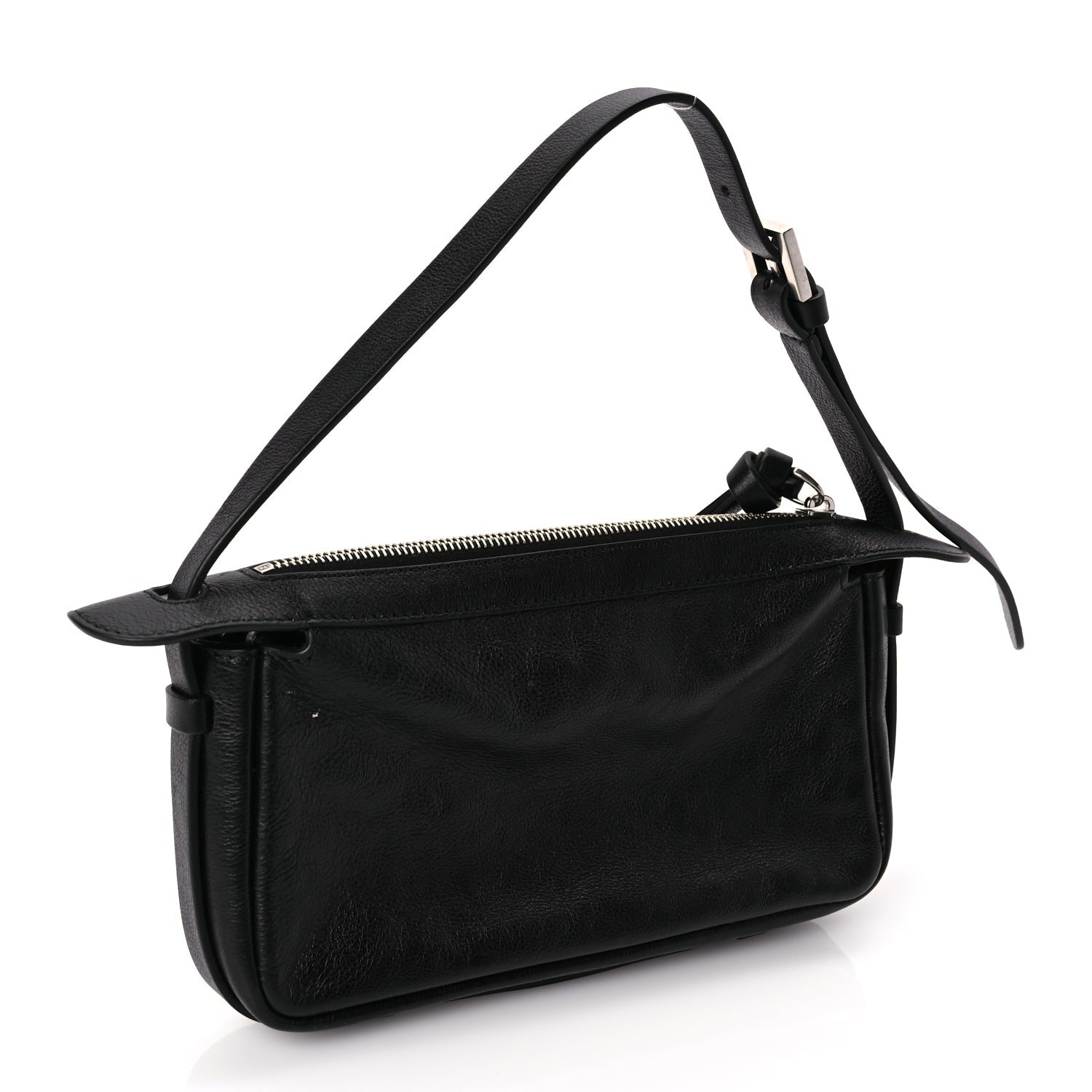 Fendi Vitello Mini Simply  Shoulder Bag Black 2 of 8