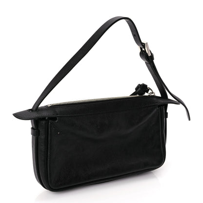 Fendi Vitello Mini Simply  Shoulder Bag Black 2 of 8