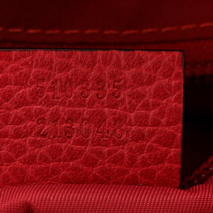 Gucci Nylon Monogram Double Buckle Flap Messenger Bag Vibrant Red 7 of 12