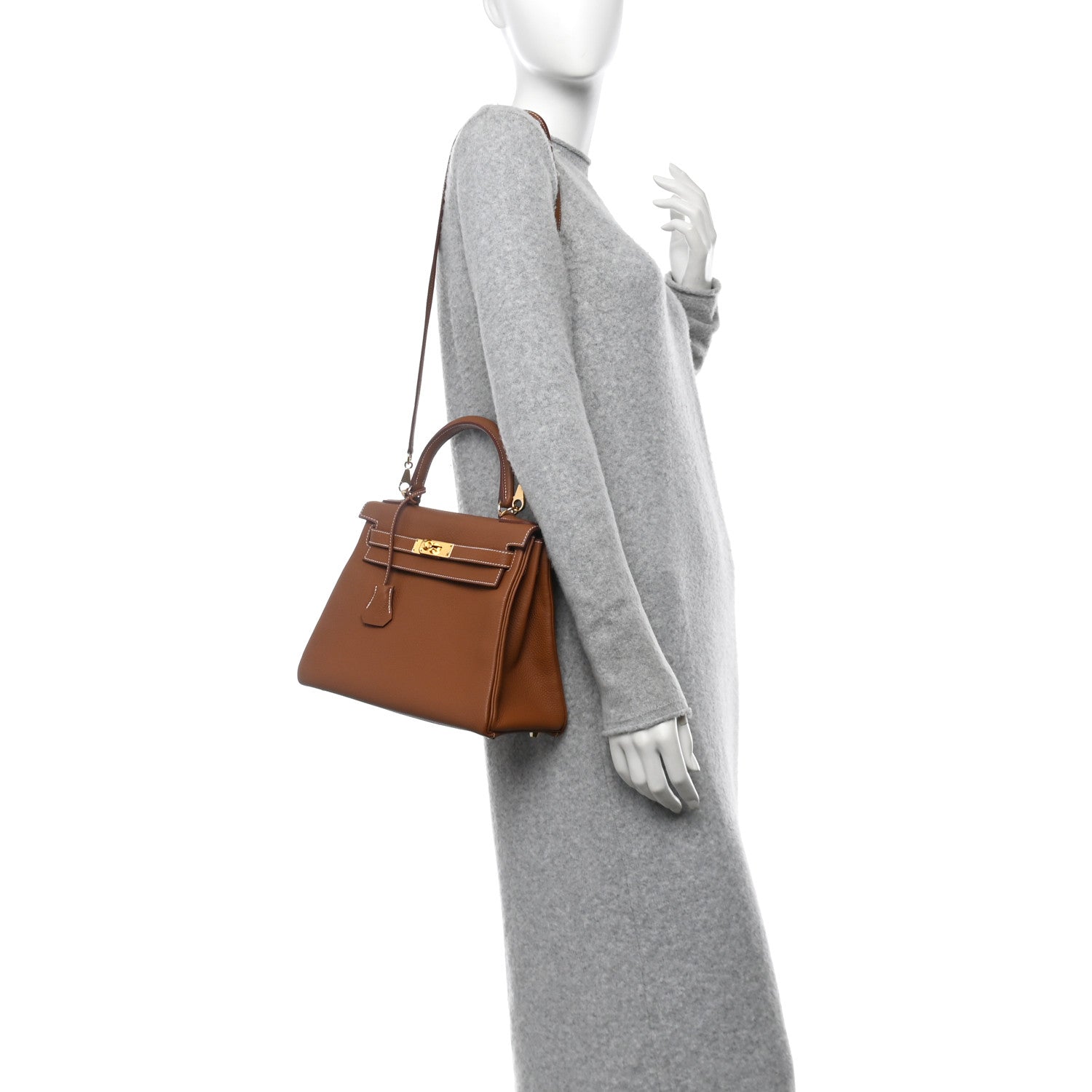 Hermes Togo Kelly Retourne 28 Gold 2 of 11
