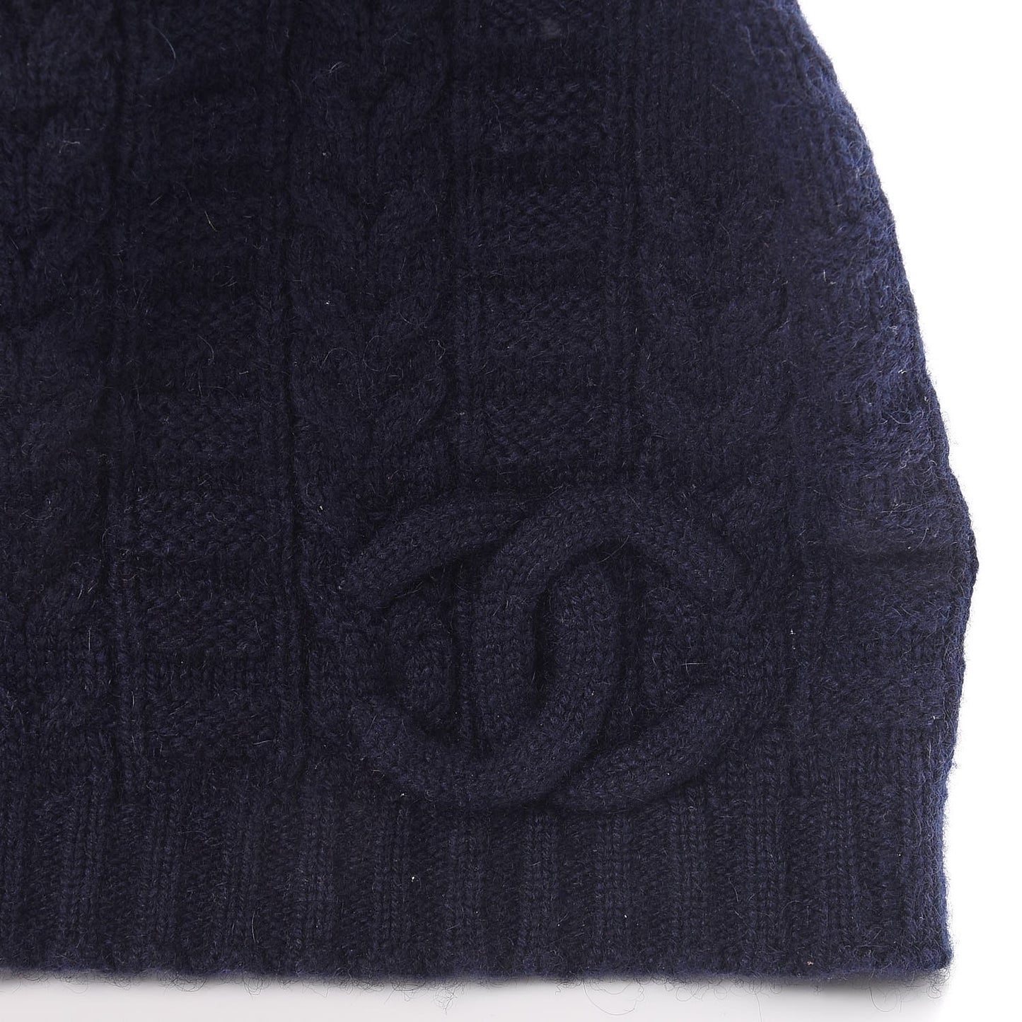 Merino Wool CC Beanie Hat Navy