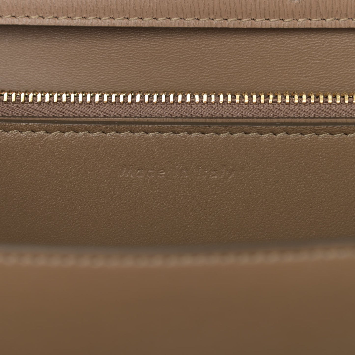 Liege Calfskin Medium Classic Box Flap Bag Taupe