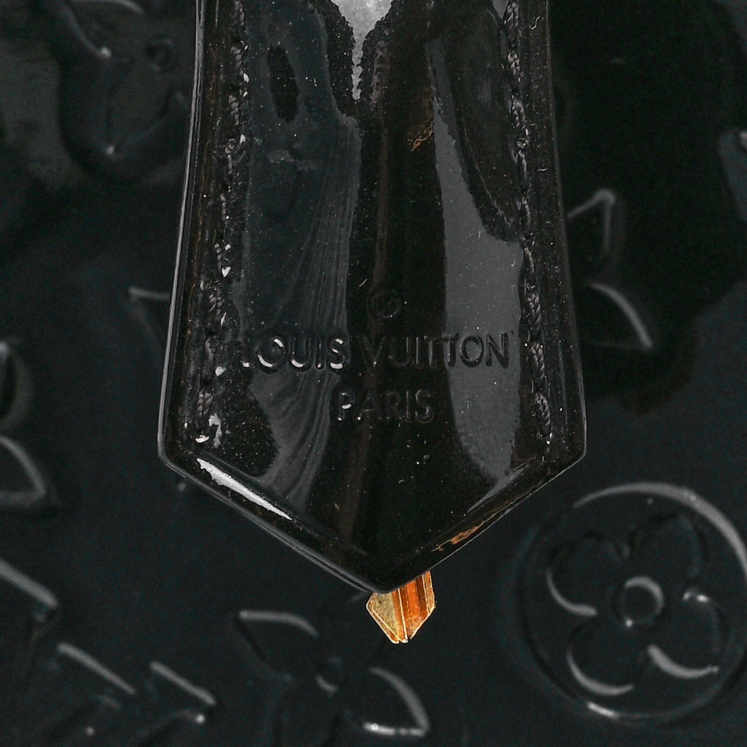 Louis Vuitton Vernis Montaigne BB Black 7 of 11