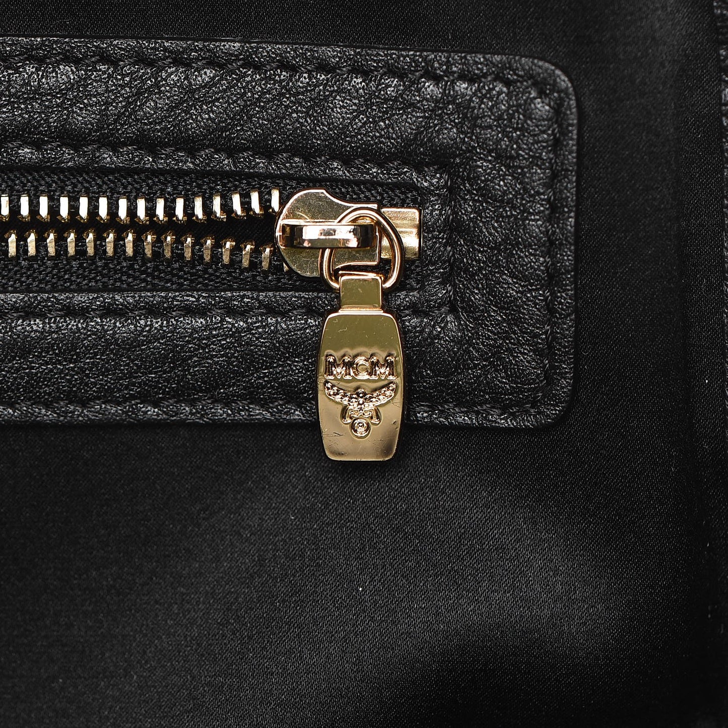 Grainy Lambskin Crystal Studded Medium Stark Backpack Black